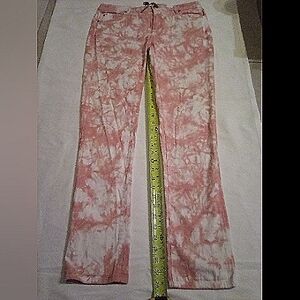 CATHERINE MALANDRINO TYE-DYED, COTTON STRETCH JEANS
